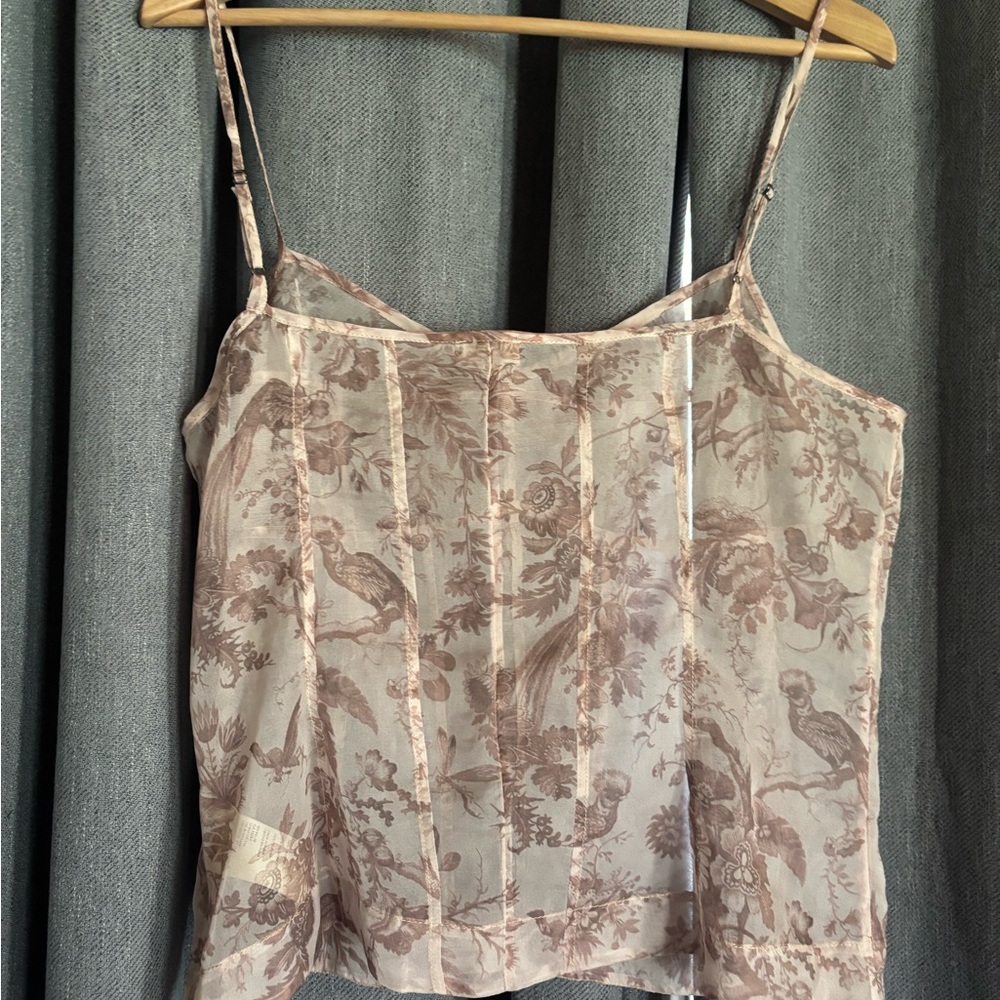 Pilcro Beige Floral Camisole